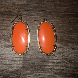 Kendra Scott Orange Danielle Earrings